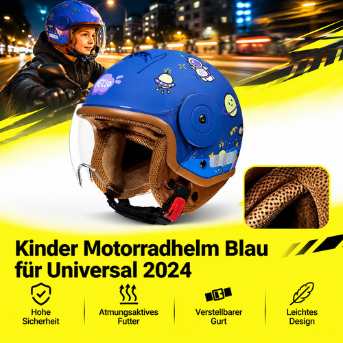 Kinder motorradhelm - kinder,